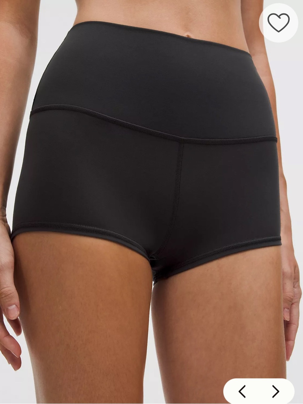 lululemon athletica black align 2 inch shorts